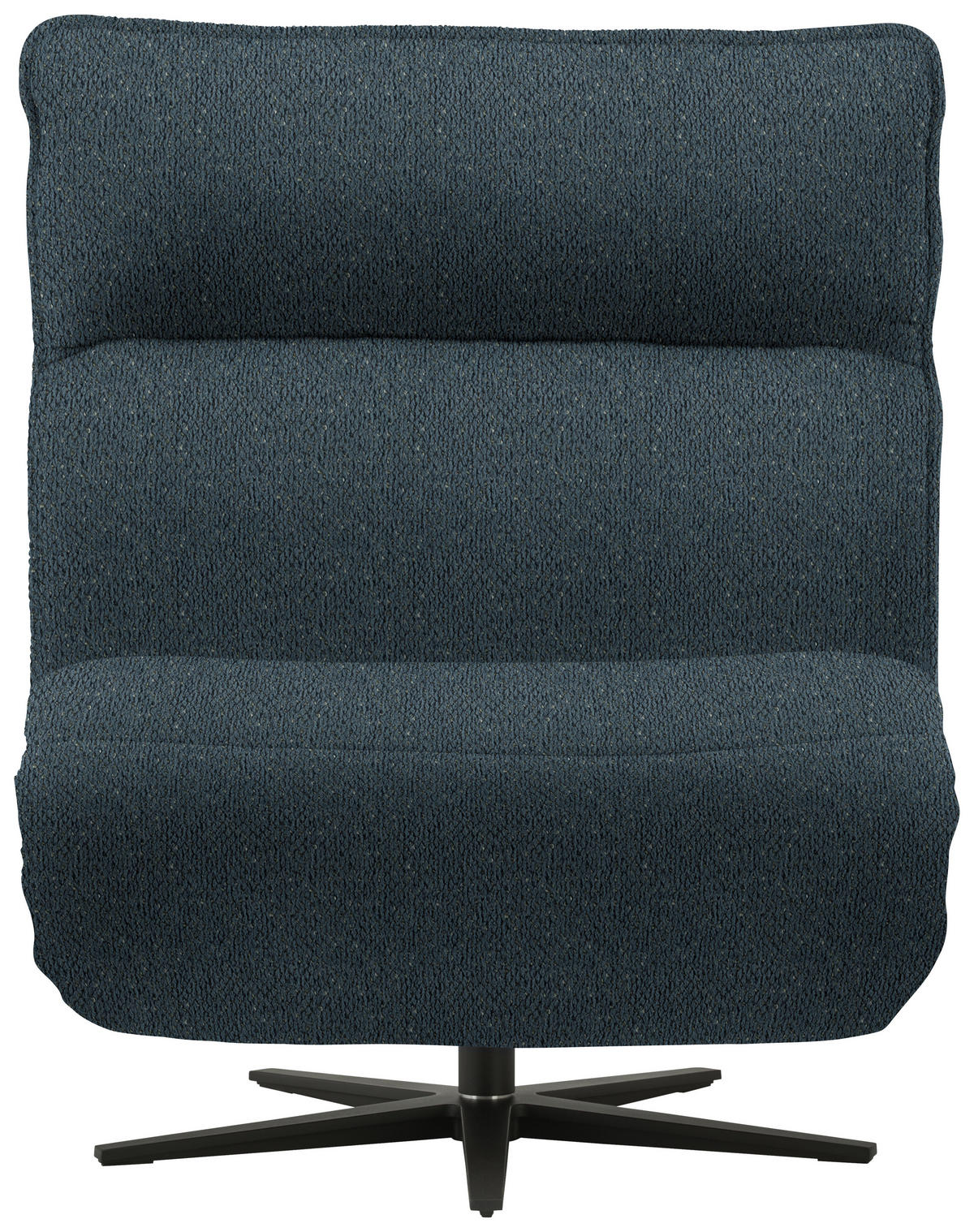 RELAXSESSEL in Textil Dunkelblau  - Schwarz/Dunkelblau, MODERN, Textil/Metall (90/106/96cm) - Chilliano