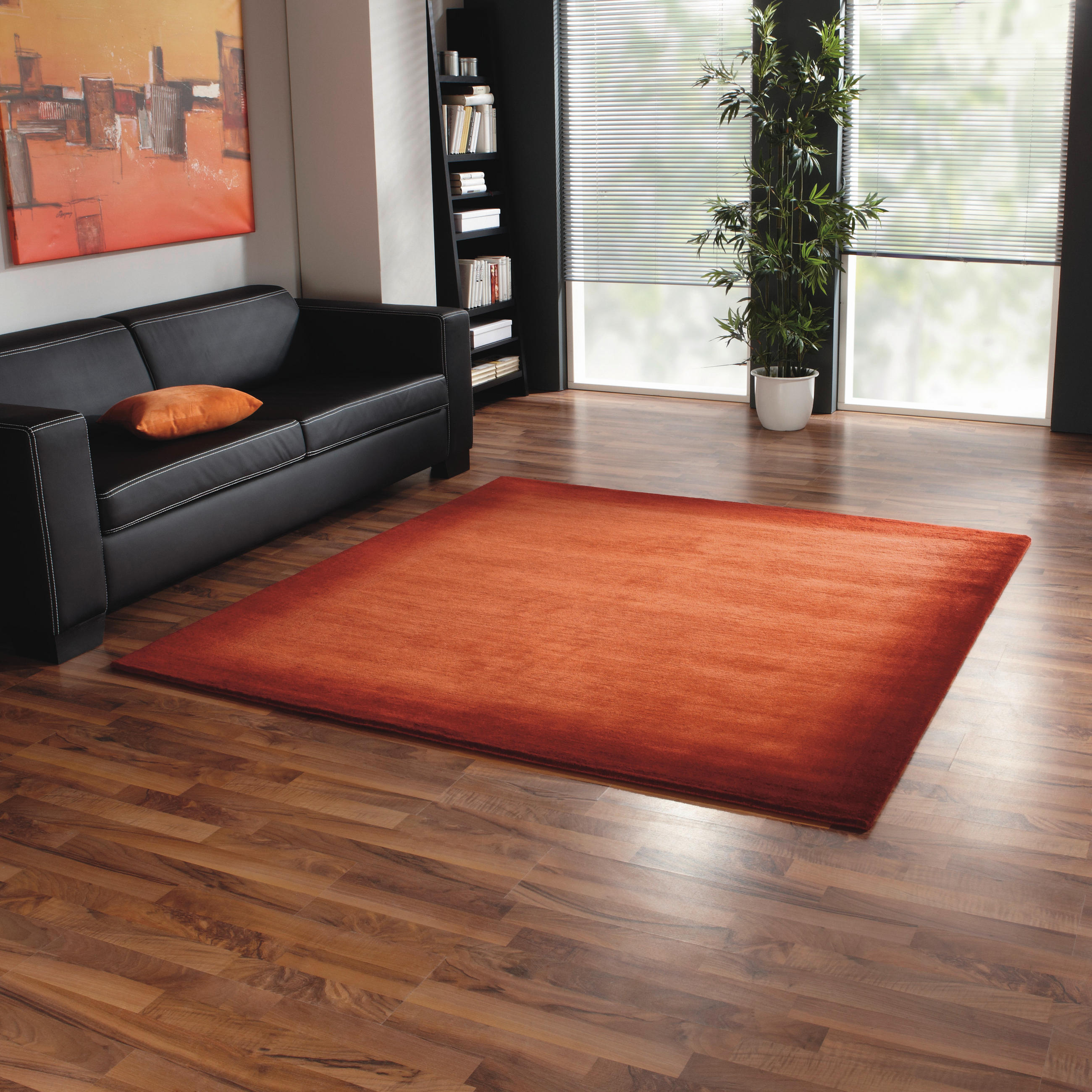 WOLLTEPPICH 250/300 cm Vinciano Tami Orange, Rot  - Rot/Orange, Basics, Textil (250/300cm) - Cazaris