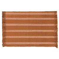 PLATZDECKCHEN Textil Cognac, Ecru 35/45 cm  - Ecru/Cognac, Basics, Textil (35/45cm)
