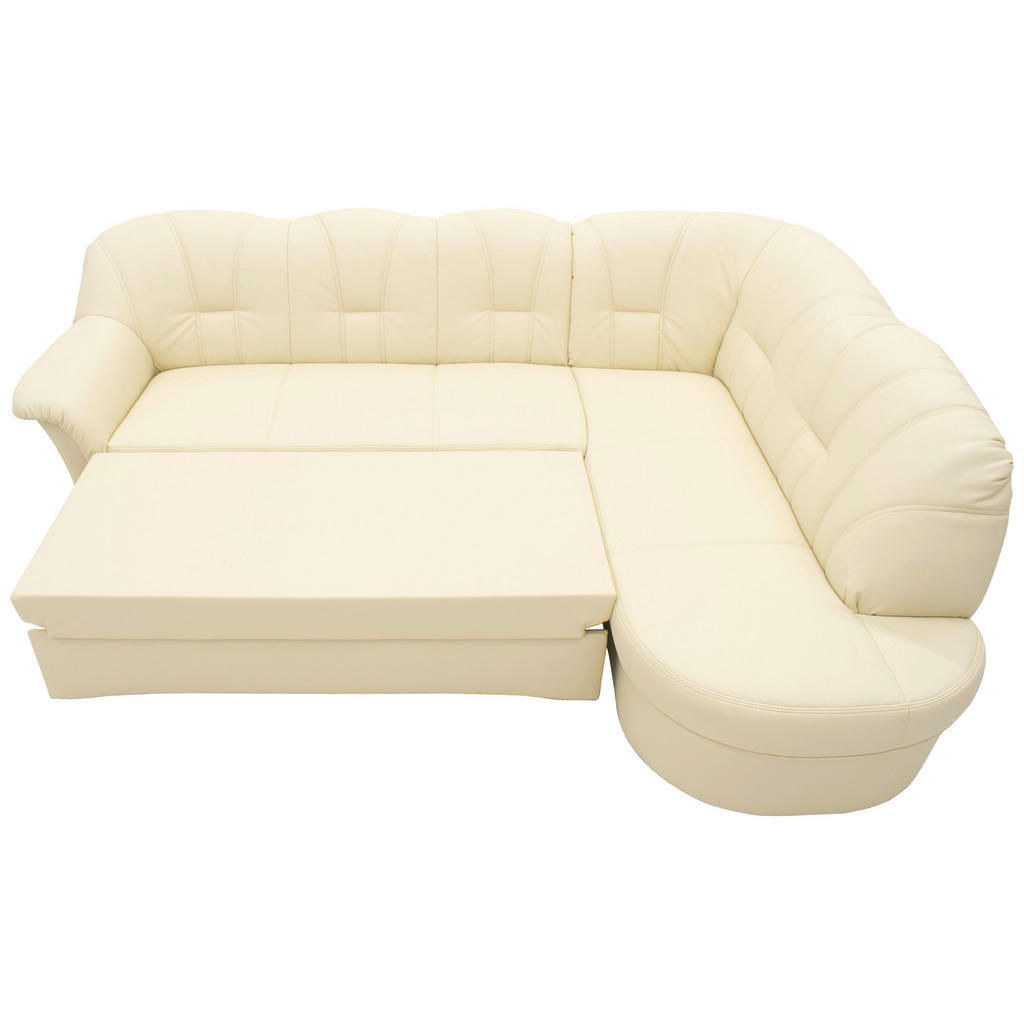 Thumbnail - Mid.you Eckschlafsofa, Beige, Textil, Uni, 4-Sitzer, 243x180 cm, Made in EU, FSC Mix, Rücken echt, Wohnzimmer, Sofas & C...