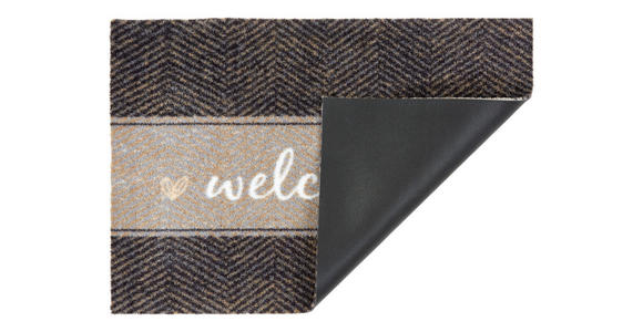 FUßMATTE MIABELLA - Beige/Braun, Design, Textil (50/70cm) - Esposa