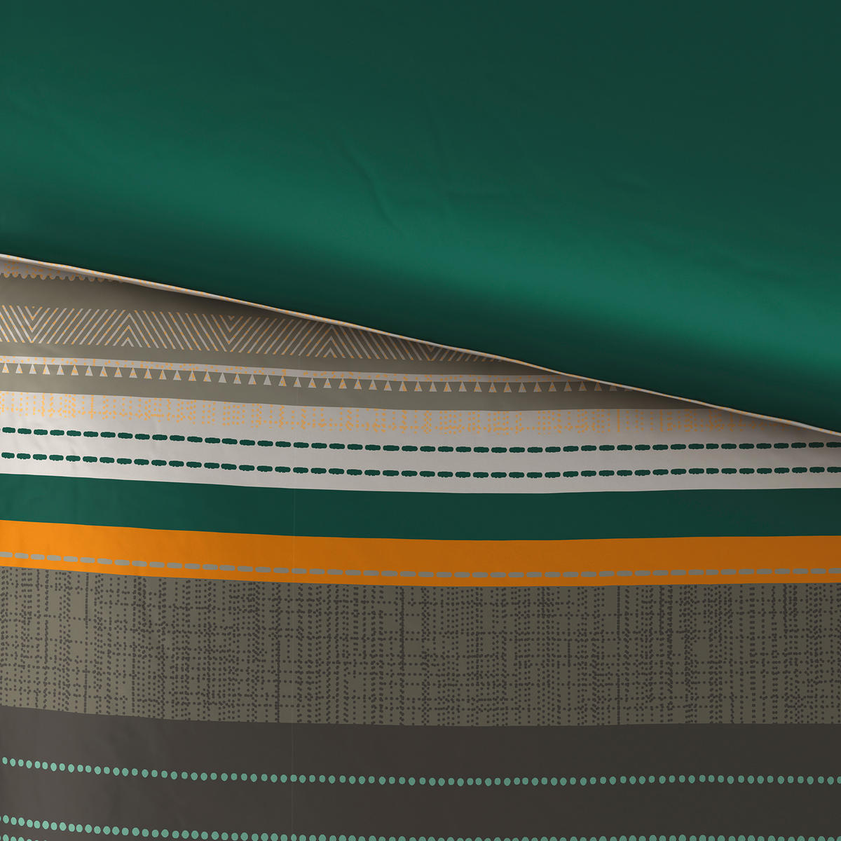 POSTEĽNÁ BIELIZEŇ, makosatén, zelená, 140/200 cm  - zelená, Konventionell, textil (140/200cm) - Esposa