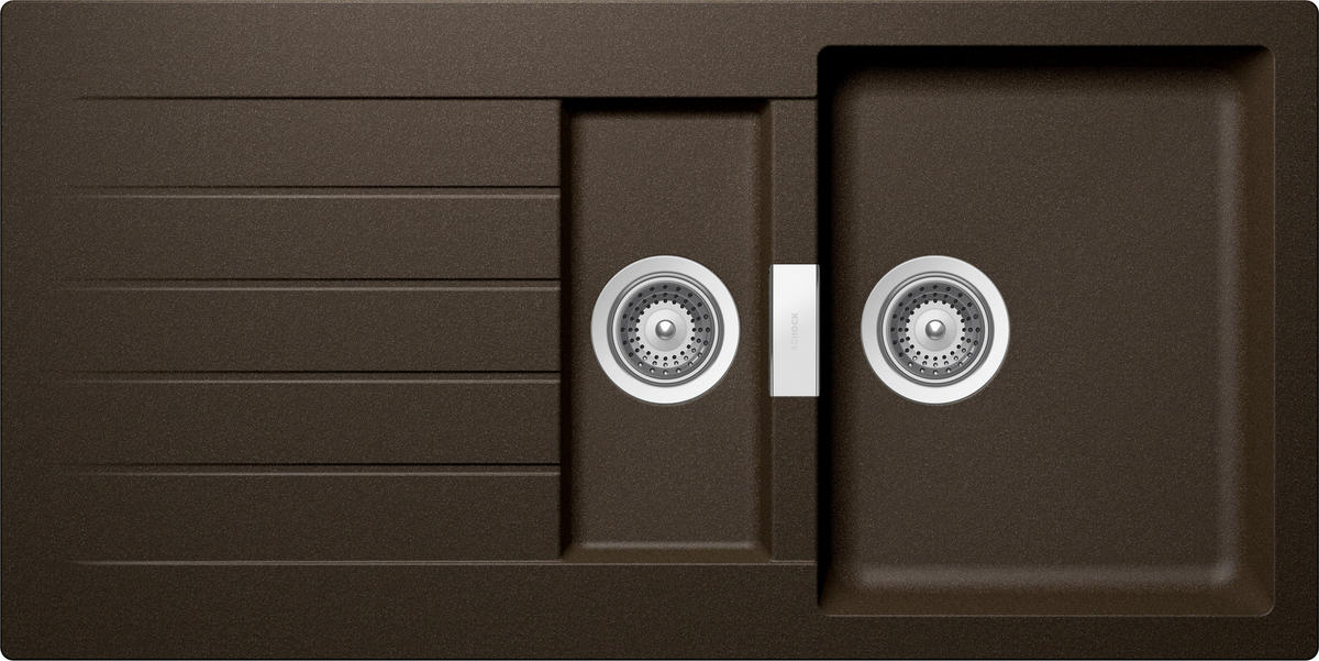 SPÜLE SIGD150ABRO  - Bronzefarben, Basics, Stein (100/50cm) - Schock