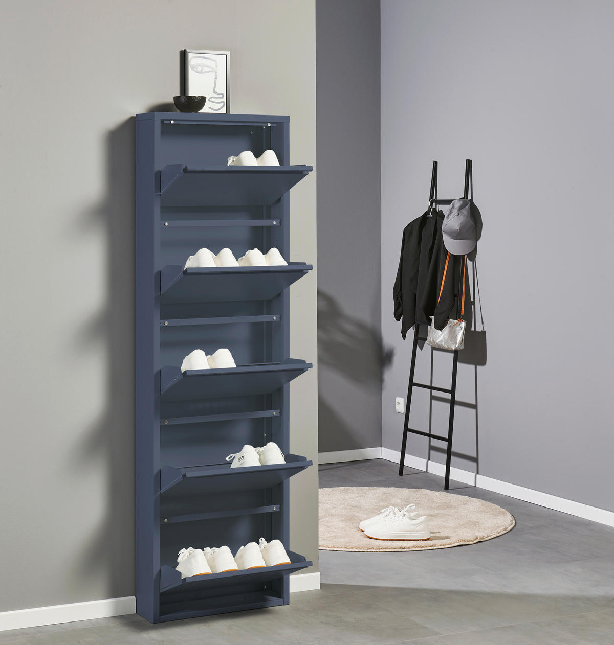 SCHUHKIPPER  in 51/170/16 cm  - Blau, MODERN, Metall (51/170/16cm) - Boxxx