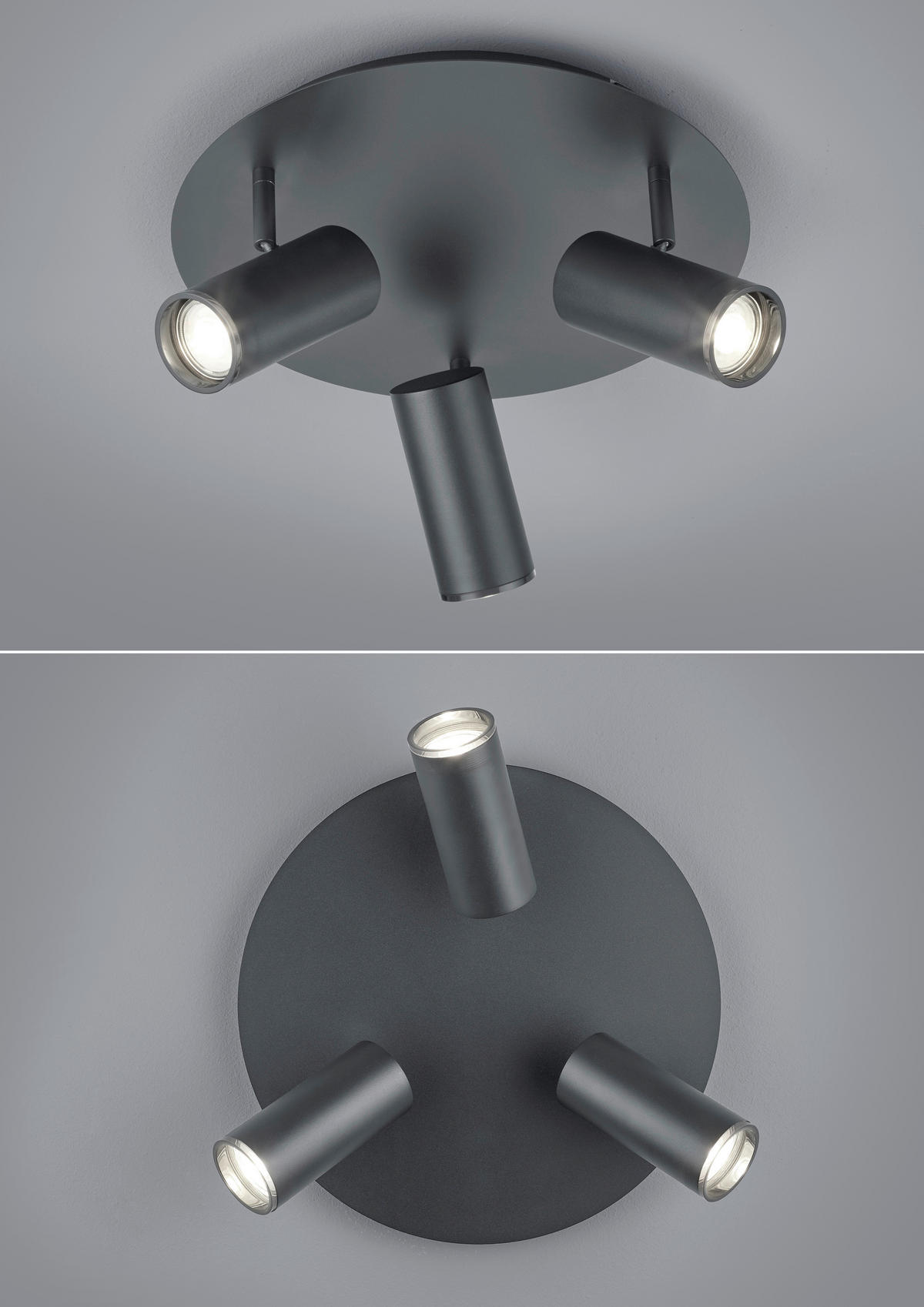 DECKENLEUCHTE 35/20 cm  - Schwarz, KONVENTIONELL, Metall (35/20cm) - Hell