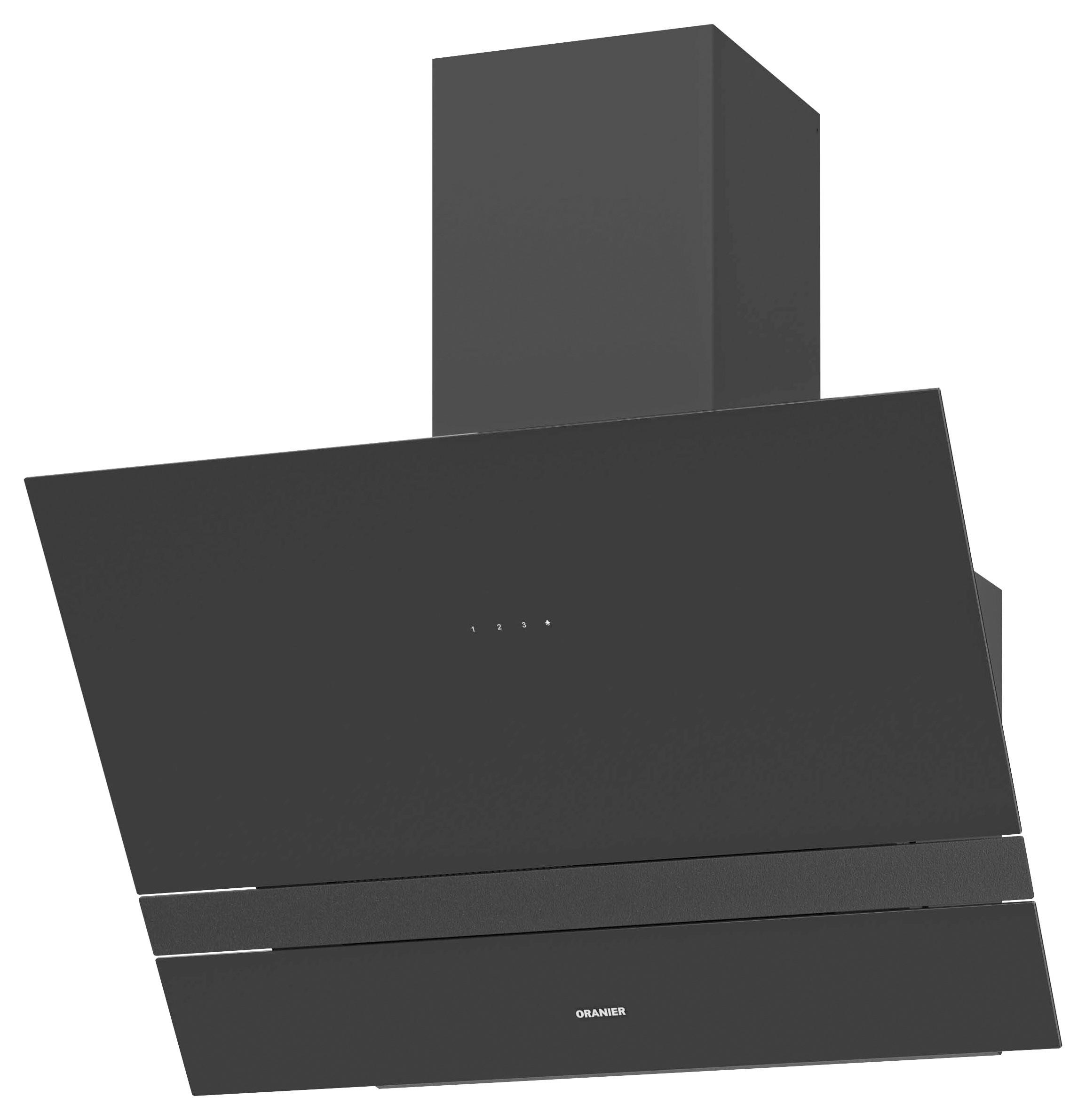 DUNSTABZUGSHAUBE ALIS75S2  - Schwarz, Basics, Glas/Metall (74,6/76,7-115,2/41,6cm) - Oranier