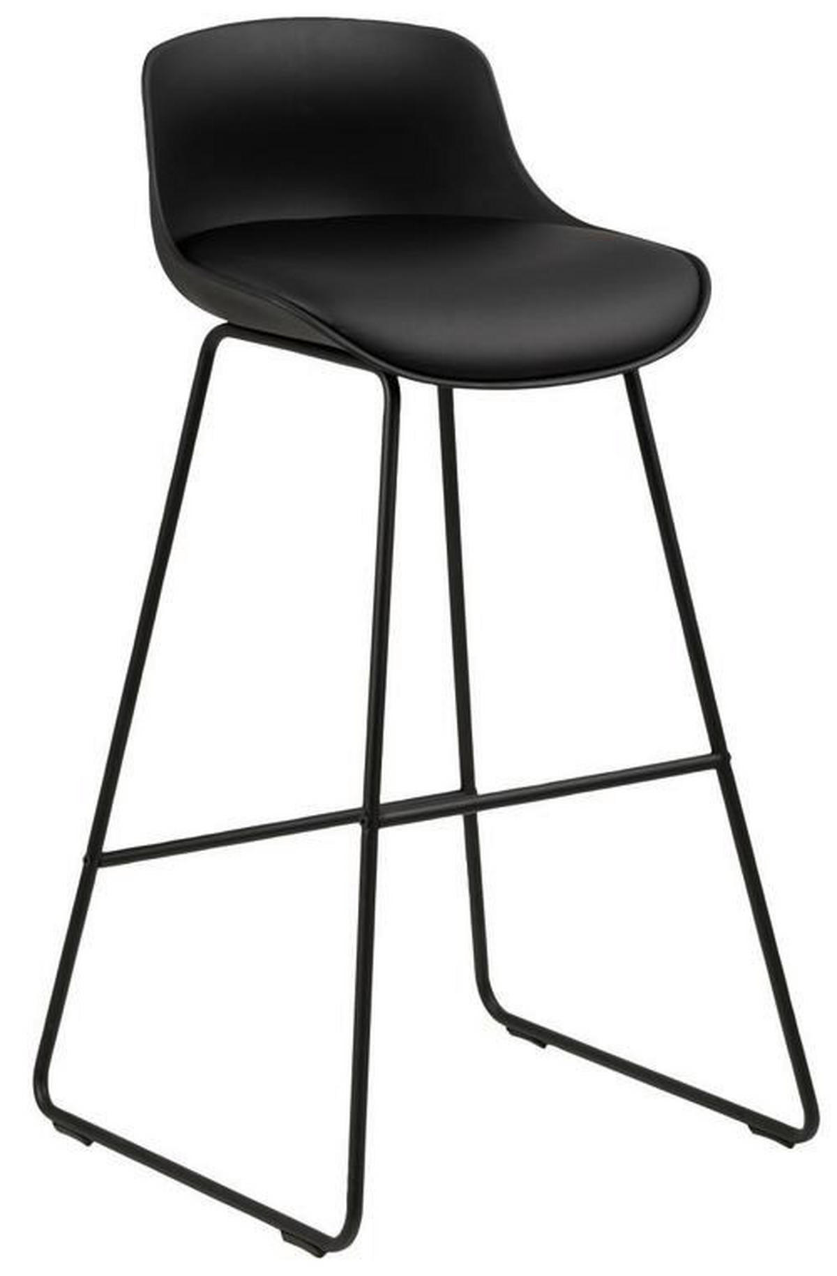 BAROVÁ ŽIDLE, černá - černá, Design, kov/plast (43/94/49cm) - Livetastic