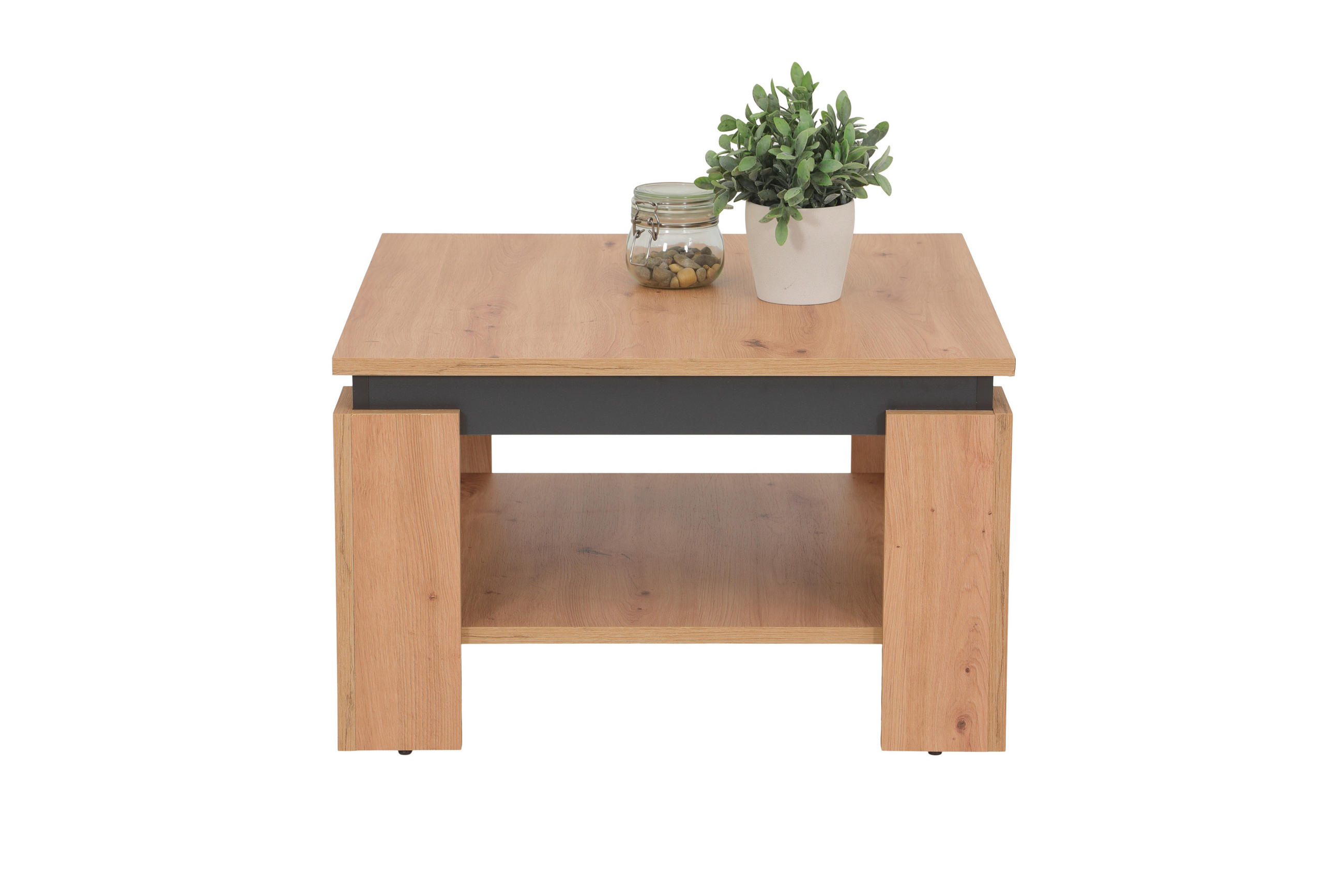 COUCHTISCH 68/68/41 cm quadratisch Eiche Artisan  - Eiche Artisan, Design, Holzwerkstoff (68/68/41cm) - Livetastic