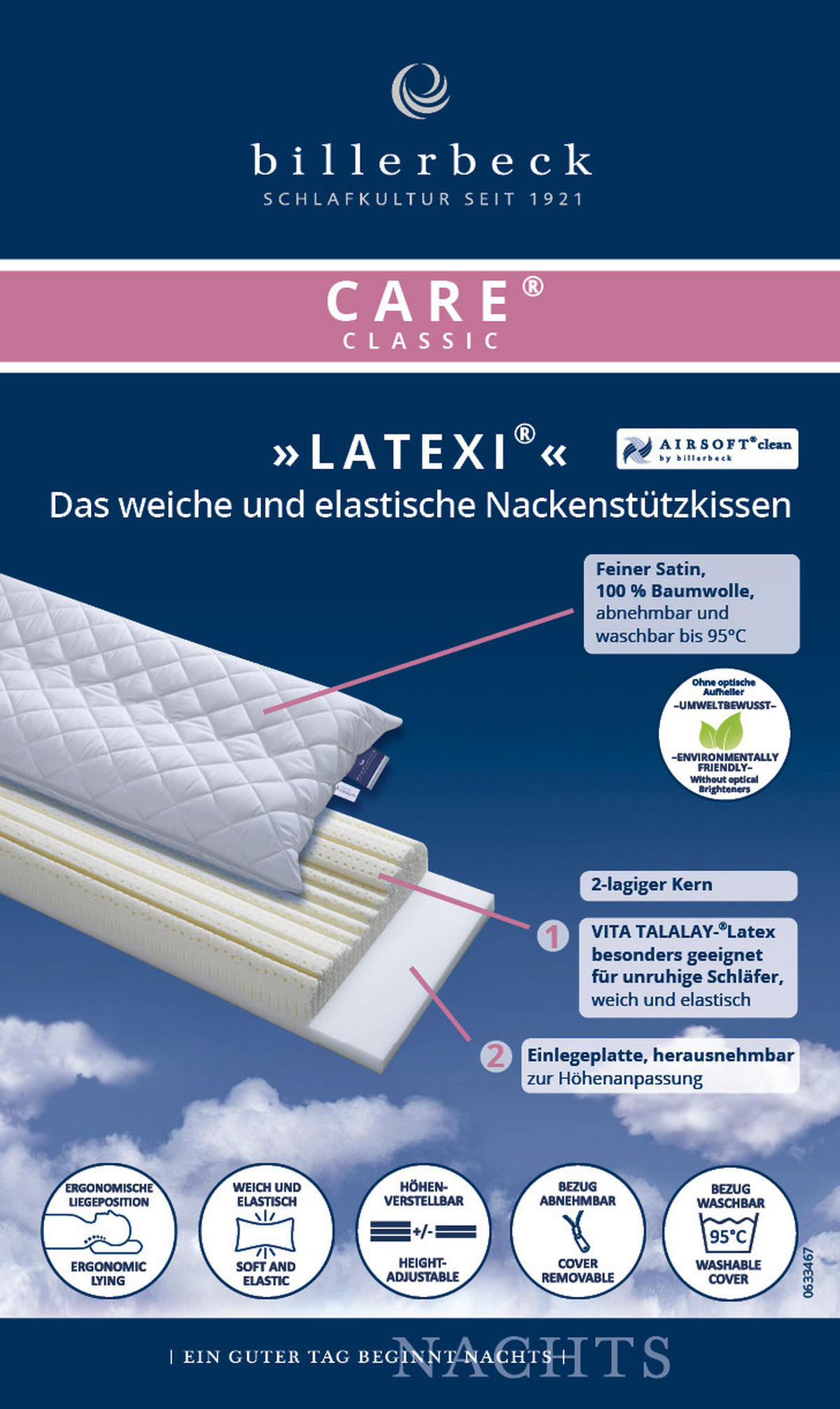 NACKENKISSEN  40/80 cm  - Basics (40/80cm) - Billerbeck