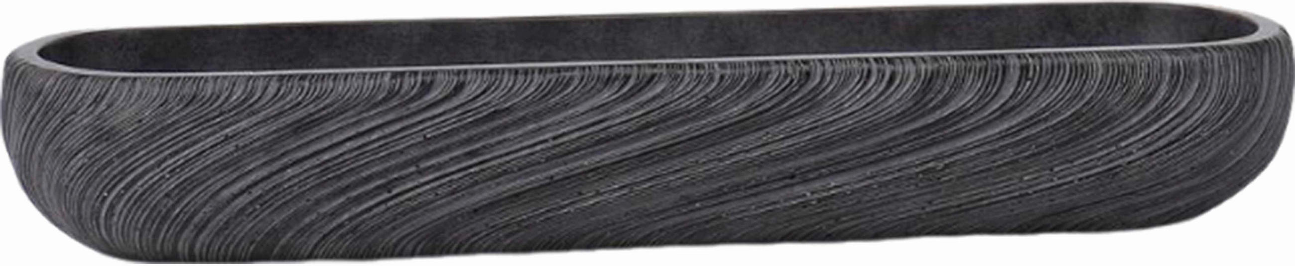 PFLANZENSCHALE   - Schwarz, LIFESTYLE, Kunststoff (57,3/16,5/8,6cm) - Ambia Home