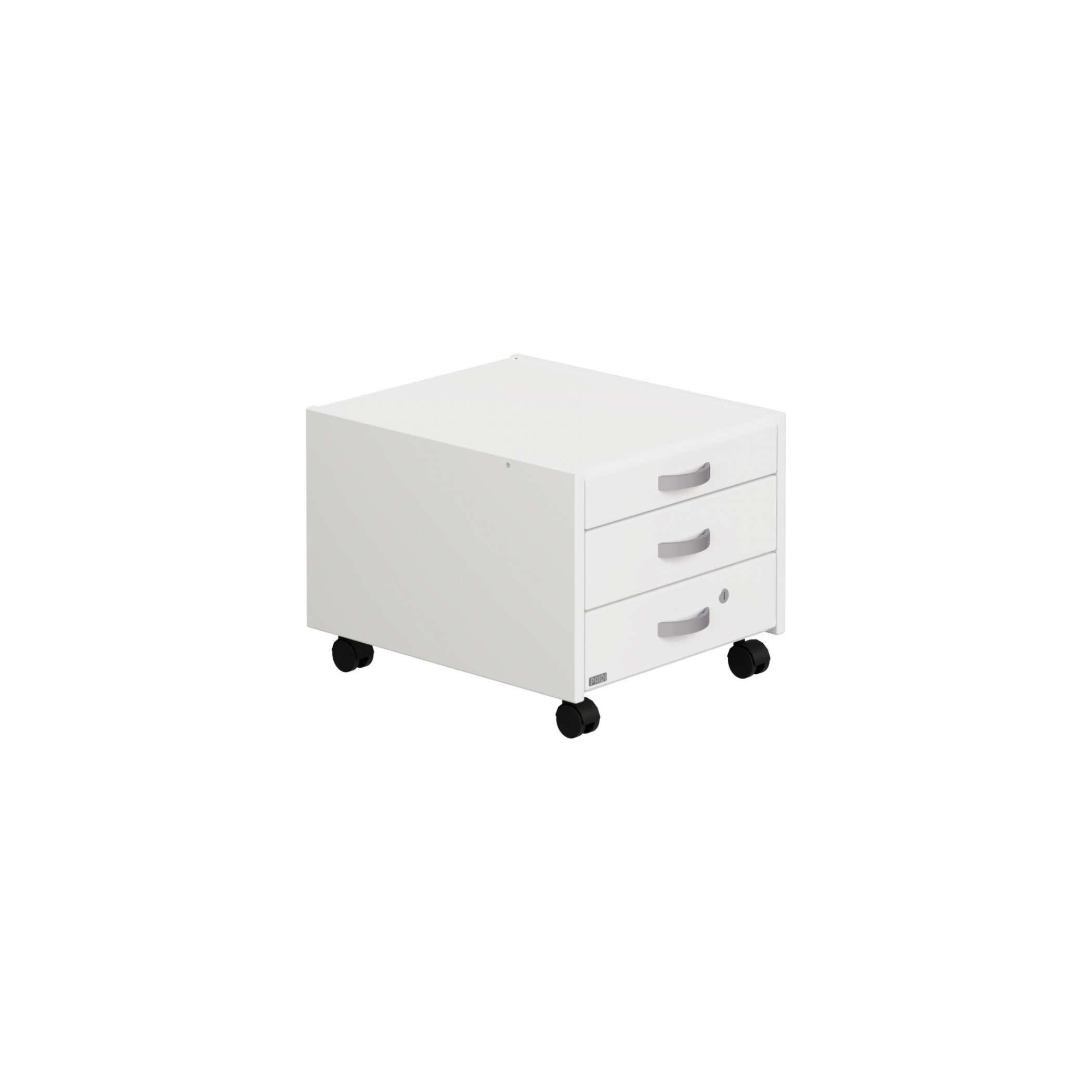 GÖRGŐS KONTÉNER - ezüst/fehér, Design, műanyag/faalapú anyag (38,2/27,1/44,5cm) - Paidi