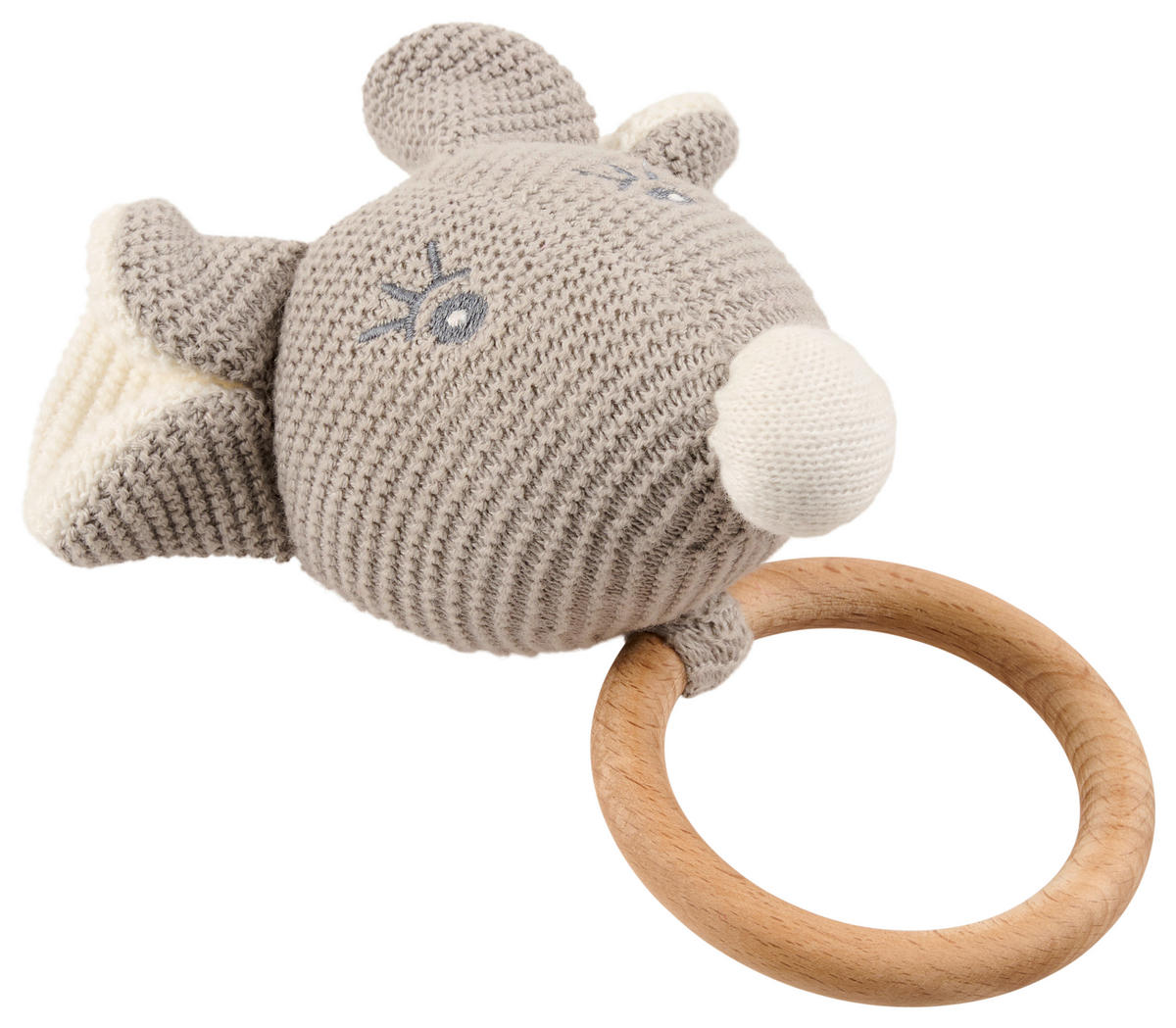 HVATALICA ZA BEBE - srebrna/slonovača, Prirodno, tekstil (10/10cm) - Avelia