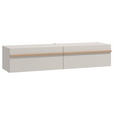 HÄNGELOWBOARD Kaschmir, Eiche Artisan  - Kaschmir/Eiche Artisan, Basics, Holzwerkstoff (154/32/41,5cm) - Carryhome