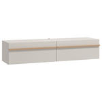 HÄNGELOWBOARD Kaschmir, Eiche Artisan  - Kaschmir/Eiche Artisan, Basics, Holzwerkstoff (154/32/41,5cm) - Carryhome