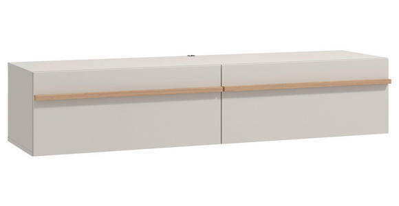 HÄNGELOWBOARD Kaschmir, Eiche Artisan  - Kaschmir/Eiche Artisan, Basics, Holzwerkstoff (154/32/41,5cm) - Carryhome