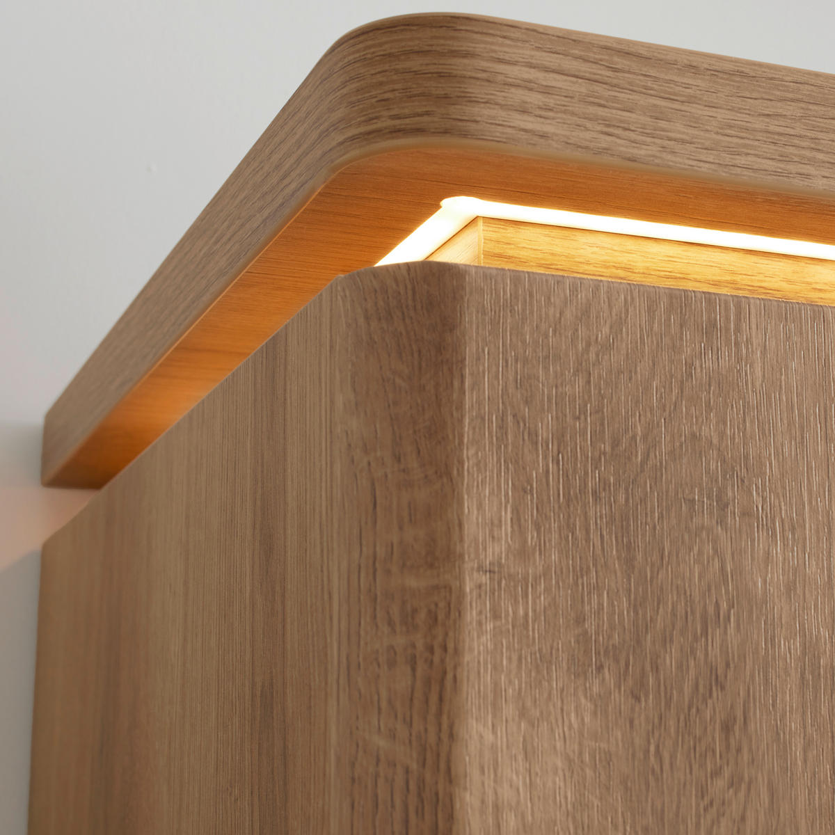 DNEVNI REGAL,  barve hrasta  - barve hrasta/antracit, Natur, kovina/steklo (150/81/44cm) - Hom`in