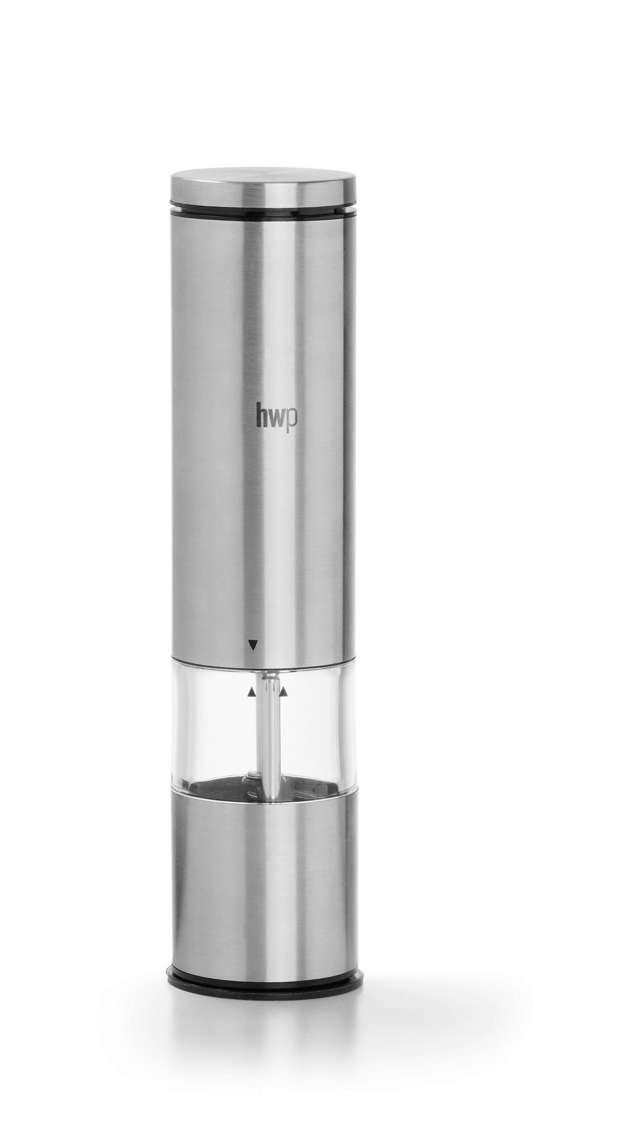 ELEKTR. SALZ-/PFEFFERMÜHLE  - Klar/Silberfarben, Basics, Keramik/Kunststoff (5,2/22cm) - Homeware Profession.