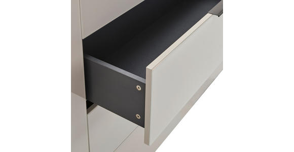 SIDEBOARD  225/99,7/42 cm 4 Schublade(n)  - Kaschmir/Schwarz, Design, Glas/Holzwerkstoff (225/99,7/42cm) - Novel