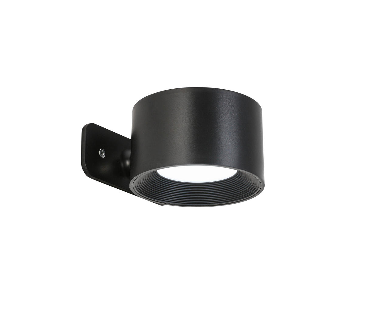 NABÍJATEĽNÉ NÁSTENNÉ SVIETIDL, 9,2/8/4,5 cm - čierna, Basics, kov/plast (9,2/8/4,5cm) - Novel