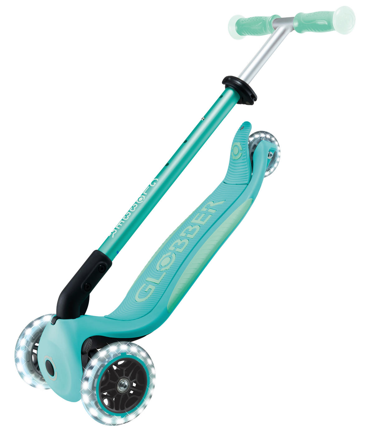 KINDERSCOOTER  - Mintgrün, Basics, Kunststoff (57.5/28/82.5cm) - GLOBBER