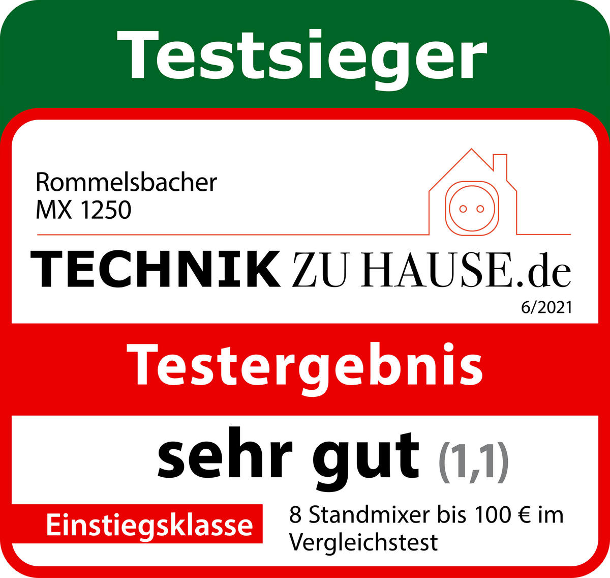 STANDMIXER  - Schwarzchrom, Basics, Metall (22/44.2/18.5cm) - Rommelsbacher