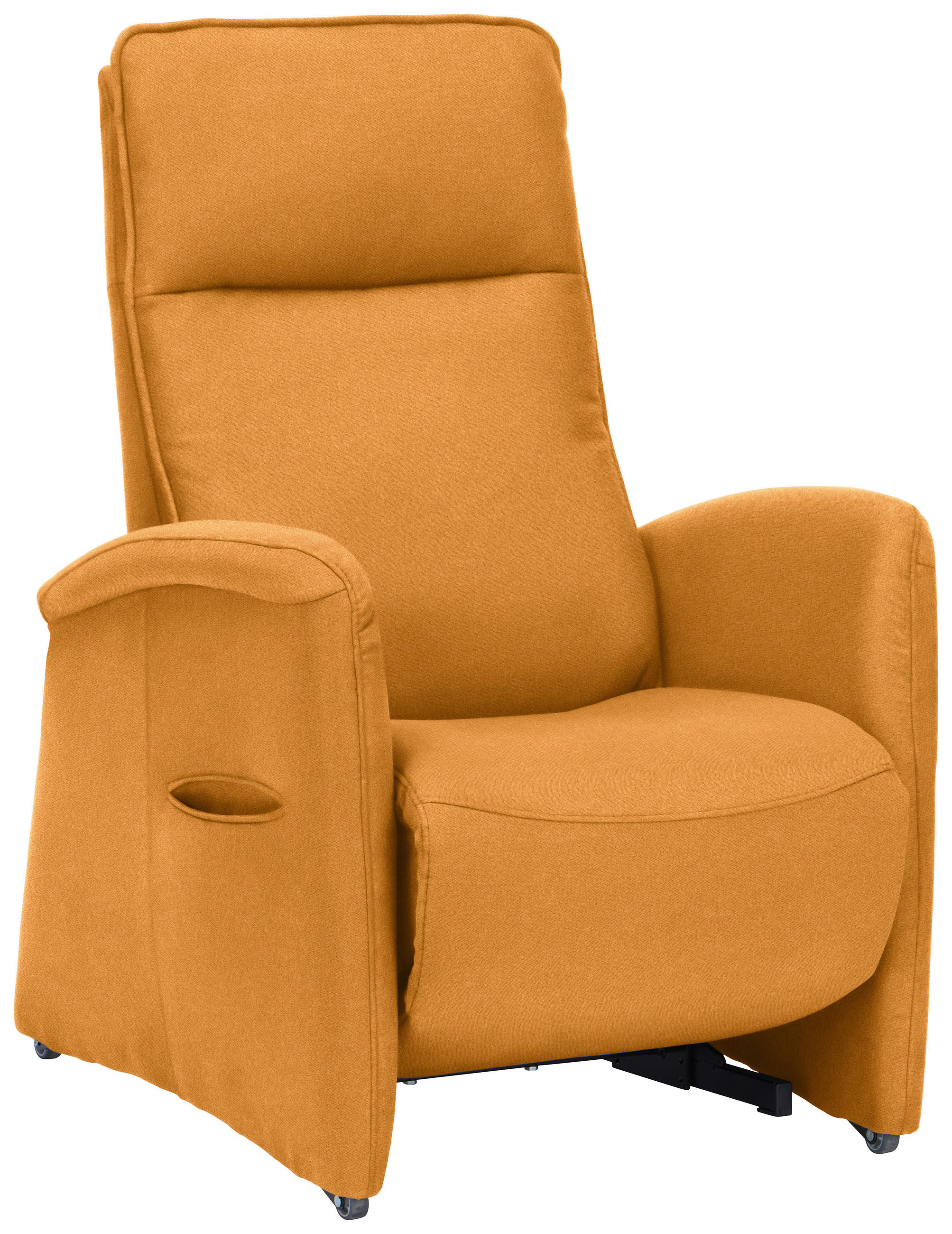 FERNSEHSESSEL in Chenille Currygelb  - Currygelb, KONVENTIONELL, Kunststoff/Textil (79-83/108/87cm) - Valdera