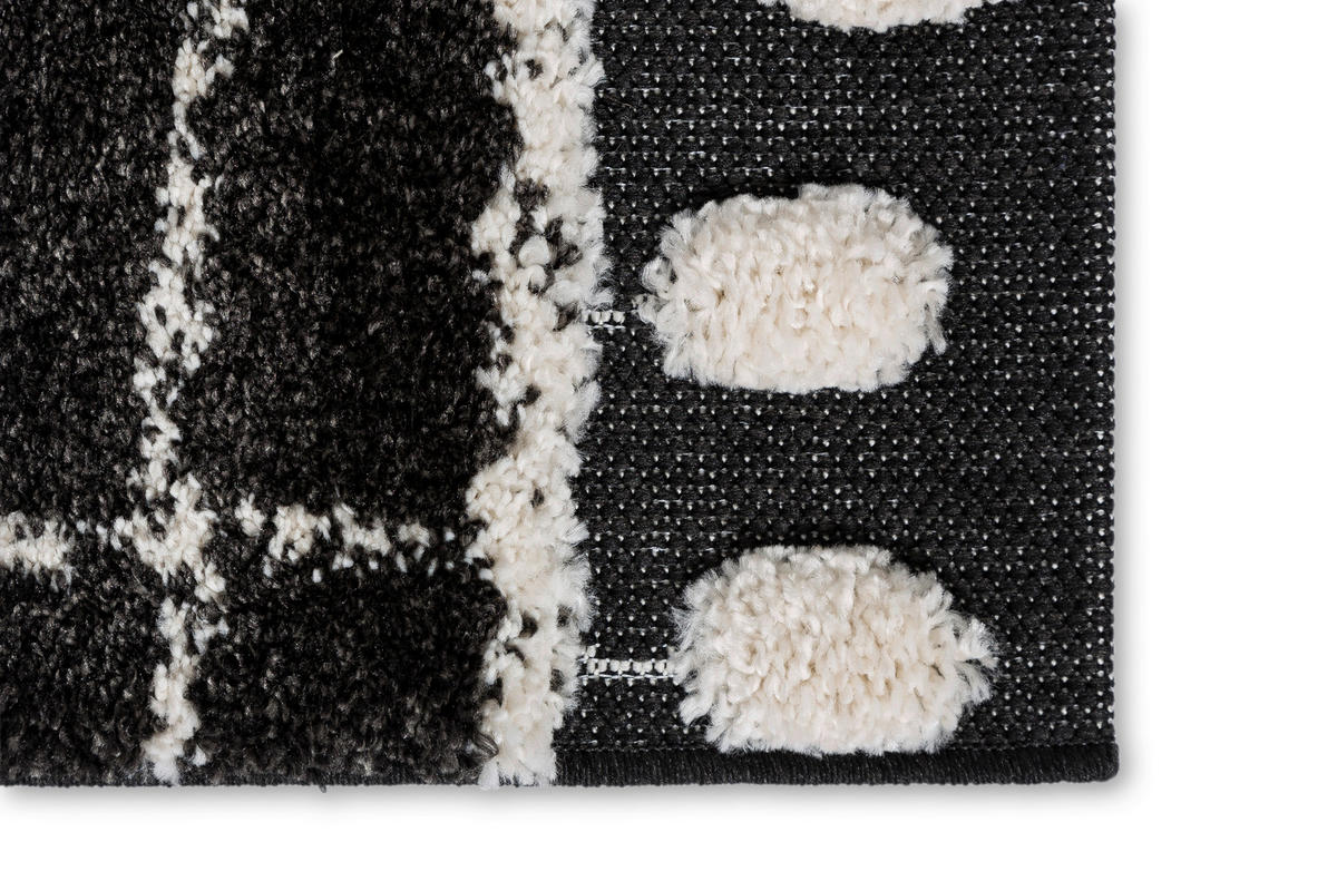 WEBTEPPICH 80/150 cm Schwarz  - Schwarz, Design, Textil (80/150cm) - Schöner Wohnen