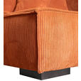 ECKSOFA in Cord Terracotta - Terracotta/Braun, KONVENTIONELL, Holz/Textil (230/190cm) - Carryhome