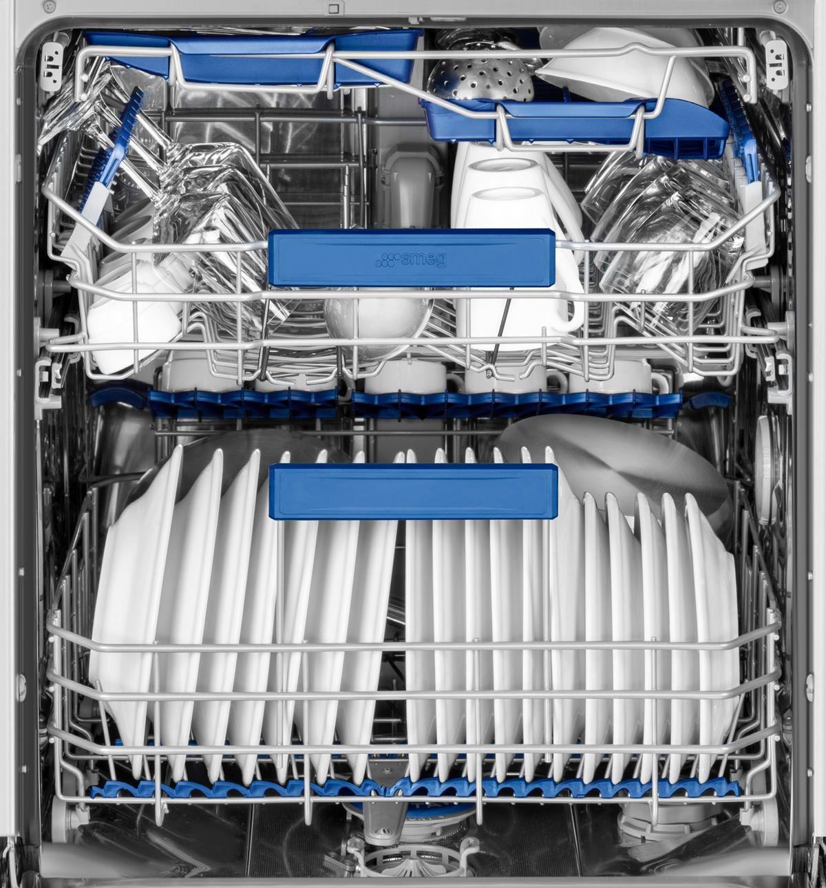 GESCHIRRSPÜLER STL323BQLHDE  - Edelstahlfarben, Basics, Metall (59,8/81,8/54,5cm) - SMEG