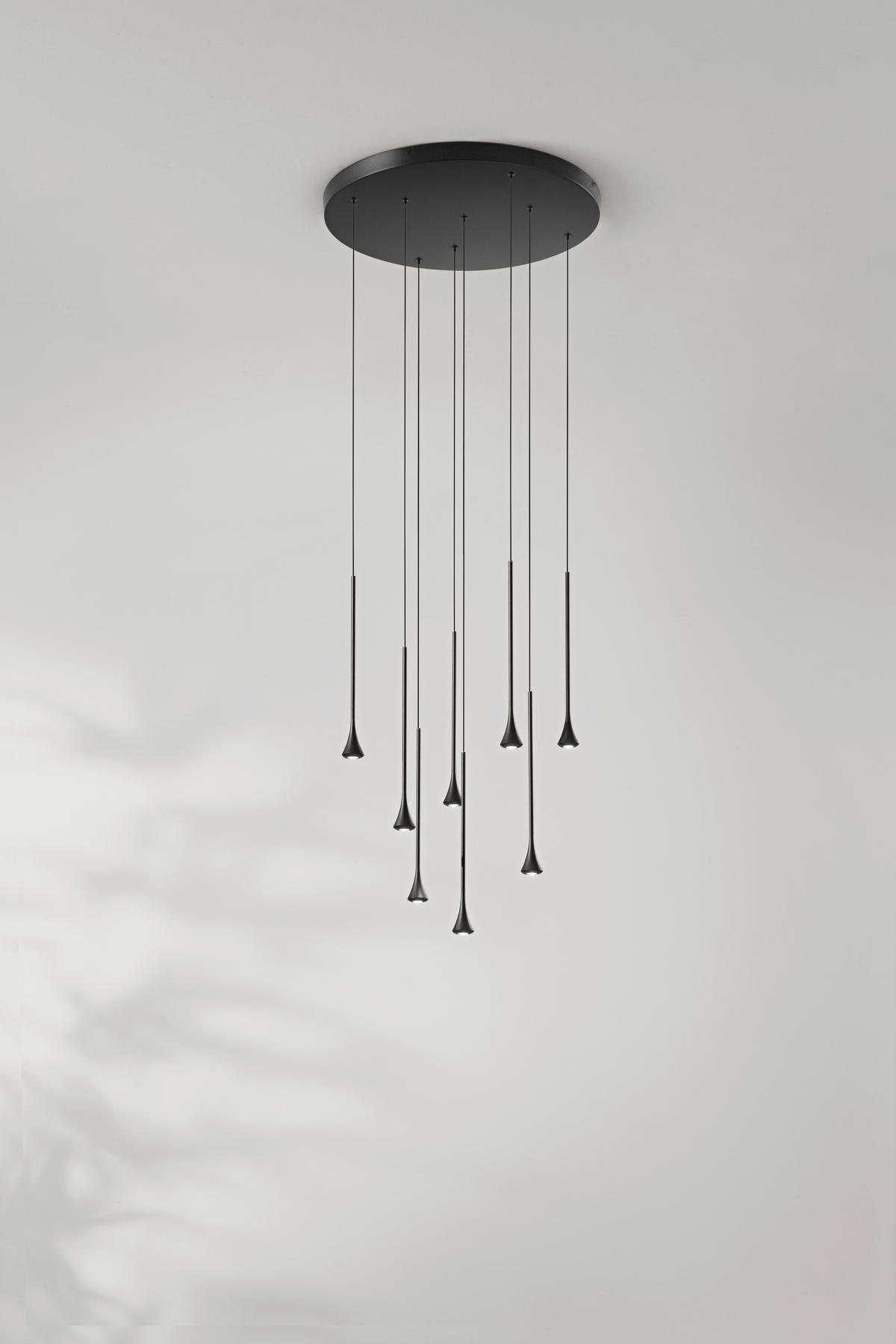 LED-HÄNGELEUCHTE SUSA 50/200 cm   - Schwarz, KONVENTIONELL, Metall (50/200cm) - Fabas Luce