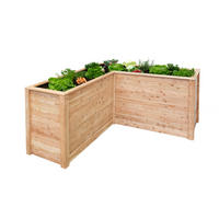 HOCHBEET Klassik  - Lärchefarben, KONVENTIONELL, Holz (170/170/84cm) - Ambia Garden