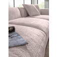 ECKSOFA  in Chenille Rosa  323/178 cm  - Schwarz/Rosa, MODERN, Kunststoff/Textil (323/178cm) - Carryhome