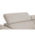 ECKSOFA Greige Struktur  - Greige/Schwarz, Design, Kunststoff/Textil (205/284cm) - Xora
