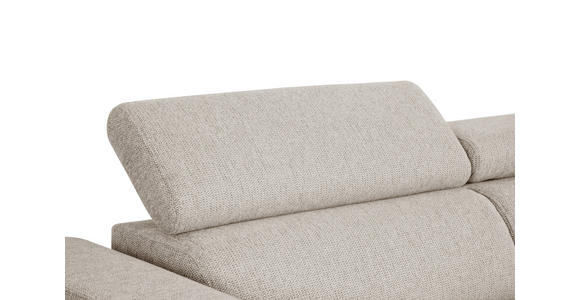 ECKSOFA Greige Struktur - Greige/Schwarz, Design, Kunststoff/Textil (205/284cm) - Xora