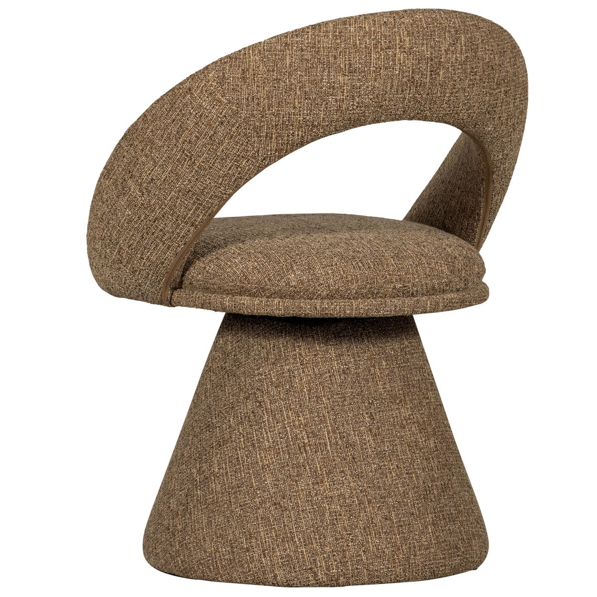 ARMLEHNSTUHL  Sitzfläche 360° drehbar Webstoff  - Sandfarben, MODERN, Textil (63/80/57cm) - Livetastic