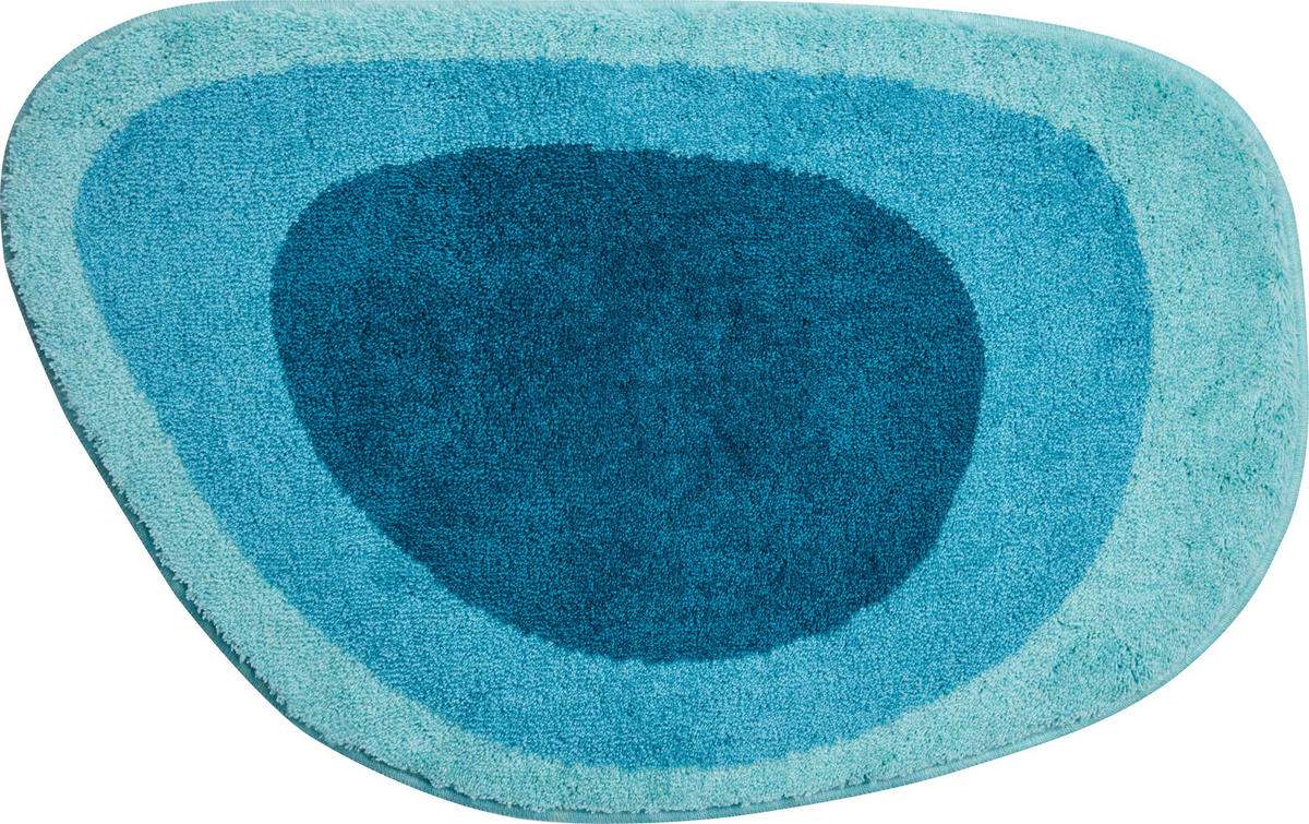 BADTEPPICH Lake Türkis 50/75 cm  - Türkis, Basics, Kunststoff/Textil (50/75cm) - Grund