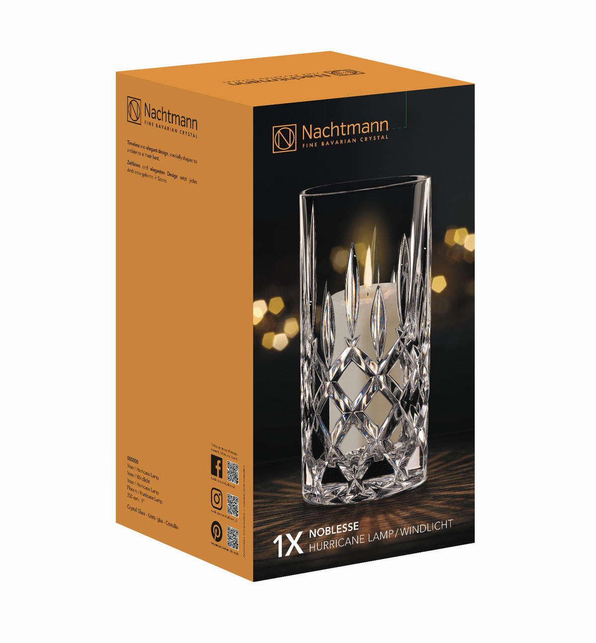 VASE  - Klar, Basics, Glas (13,9/25,5/13,9cm) - Nachtmann