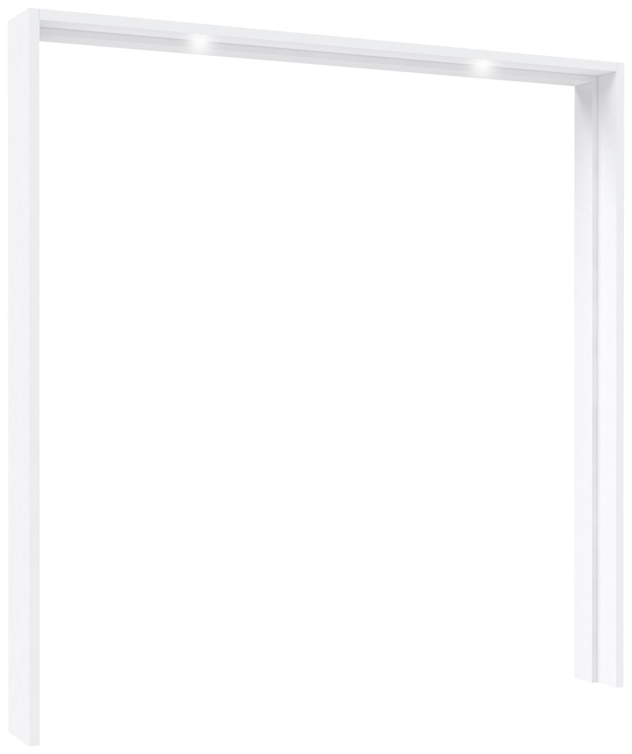 OKRASNI OKVIR,  - bela/visoki sijaj, Design, leseni material (210,9/215,1/23,8cm) - home24