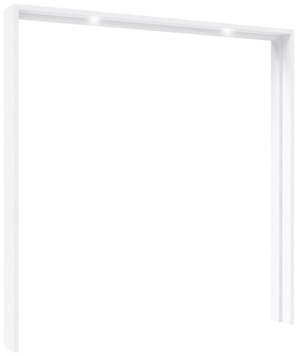 OKRASNI OKVIR,  - bela/visoki sijaj, Design, leseni material (210,9/215,1/23,8cm) - home24