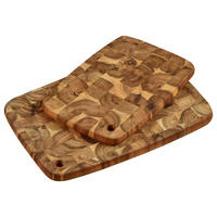 SCHNEIDEBRETT-SET Holz Akazie  - Braun, Basics, Holz - Kesper