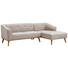 WOHNLANDSCHAFT in Textil Hellgrau - Hellgrau/Naturfarben, Trend, Holz/Textil (242/154cm) - Carryhome WOHNLANDSCHAFT in Textil Hellgrau - Hellgrau/Naturfarben, Trend, Holz/Textil (242/154cm) - Carryhome