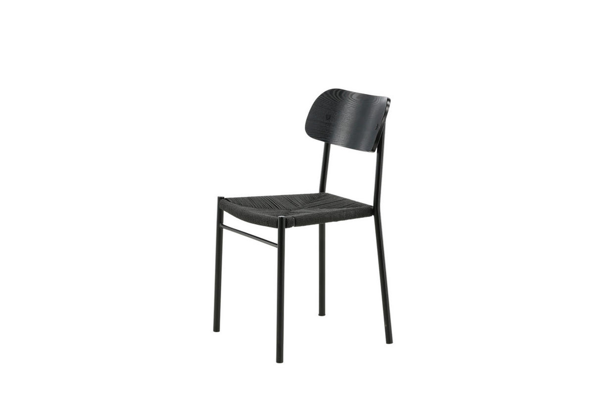 STUHL     - Schwarz, MODERN, Holz/Textil (45/80/50cm) - Livetastic