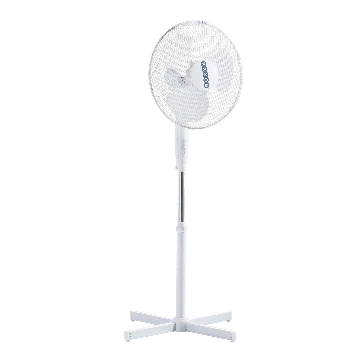 STANDVENTILATOR - Weiß, Basics, Kunststoff/Metall (43/105-125cm) - Boxxx