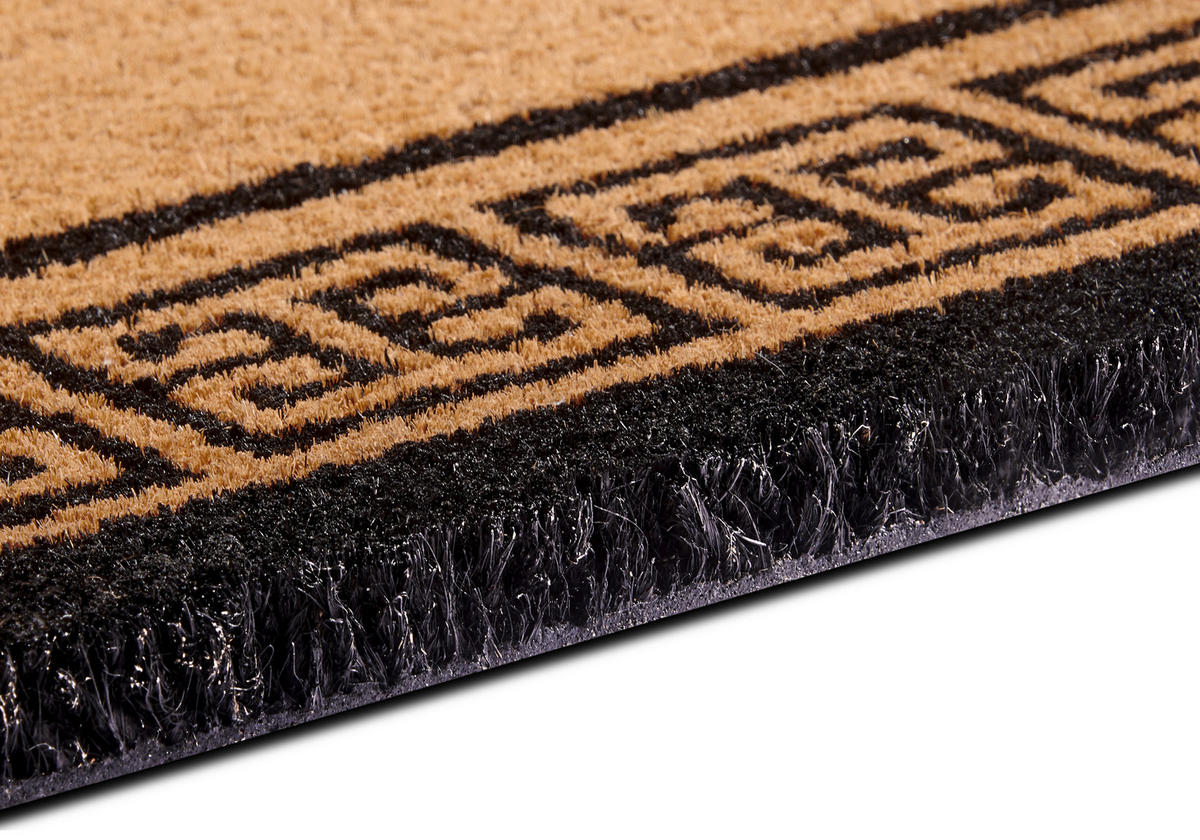 FUSSMATTE  50/80 cm  Schwarz, Hellbraun  Ornament  - Hellbraun/Schwarz, Basics, Kunststoff/Textil (50/80cm) - Villeroy & Boch