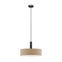 FÜGGŐLÁMPA 50/115 cm  - szürke tölgy, Basics, műanyag/textil (50/115cm)