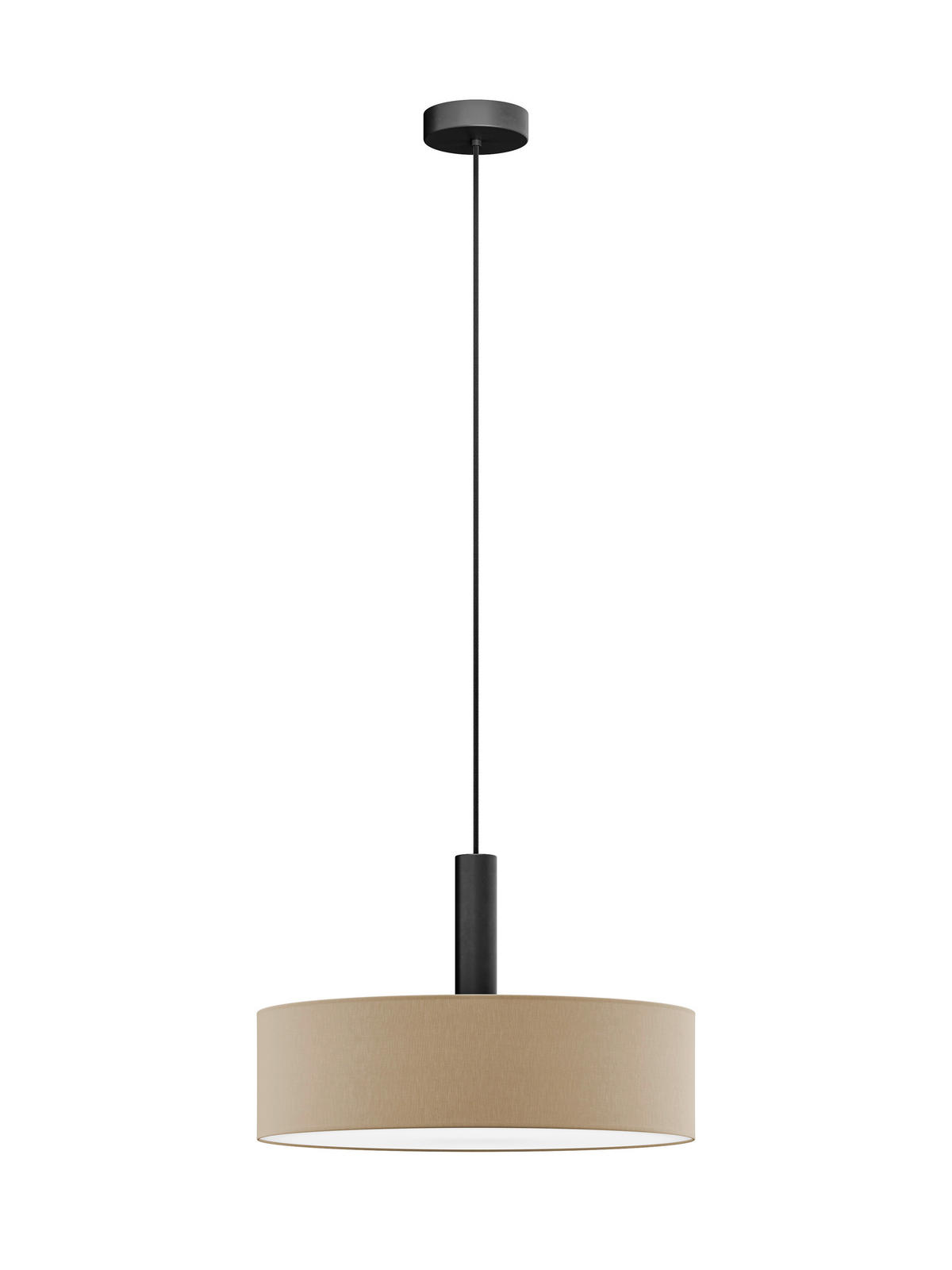 FÜGGŐLÁMPA 50/115 cm  - szürke tölgy, Basics, műanyag/textil (50/115cm)