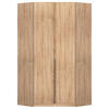 ECKKLEIDERSCHRANK 117/229/117 cm Sonoma Eiche  - Grau/Sonoma Eiche, MODERN, Holzwerkstoff (117/229/117cm) - Rauch Möbel