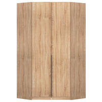 HÖRNGARDEROB 117/229/117 cm  - Sonoma ek/grå, Modern, trämaterial (117/229/117cm) - Rauch Möbel