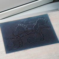 OTIRAČ ZA OBUĆU 40/60 cm   - crna, Osnovno, plastika (40/60cm)