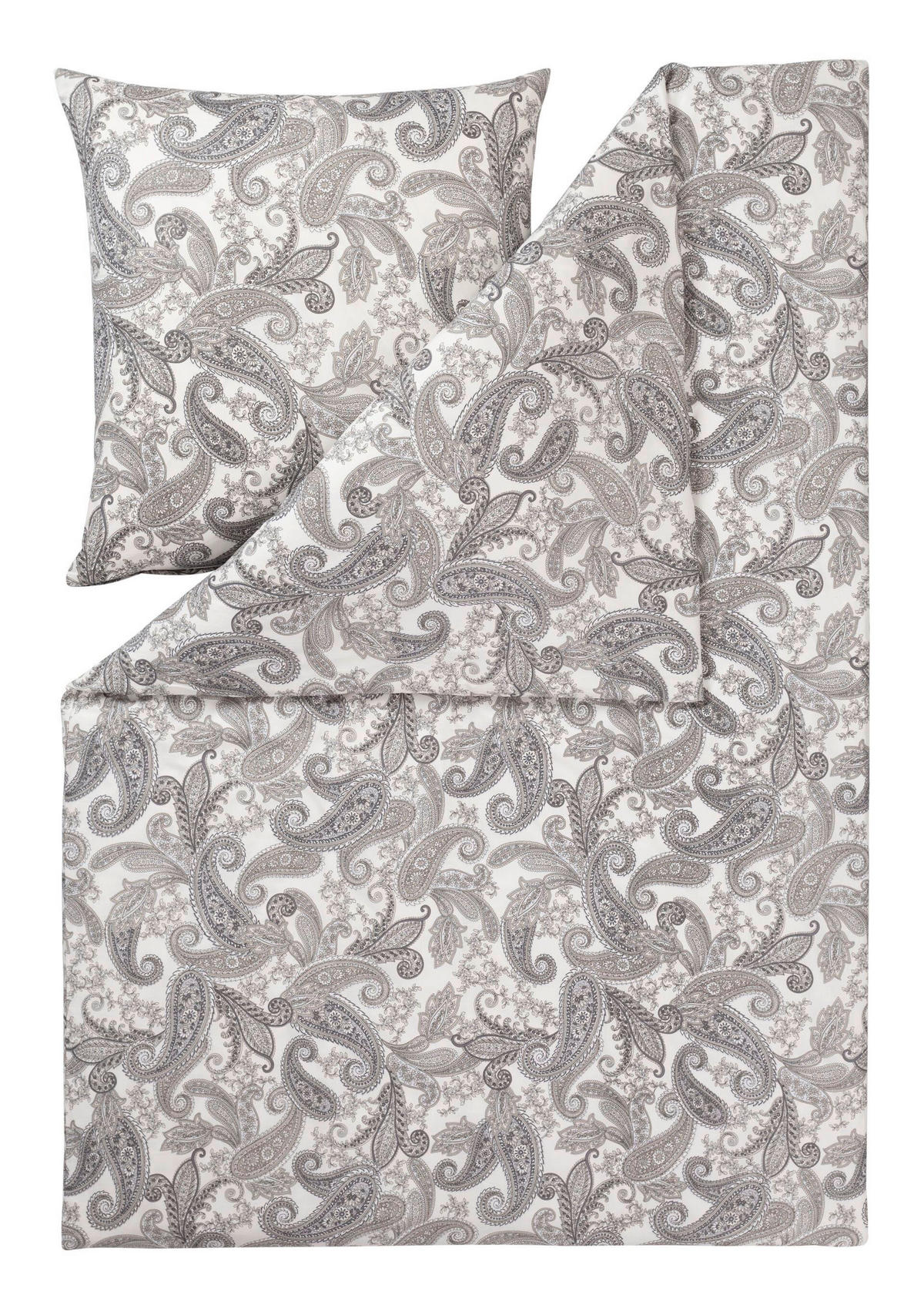 BETTWÄSCHESET Atelier Interlock-Jersey 160/210 cm  65 cm/100 cm  - Sandfarben, Basics, Textil (160/210cm) - Estella